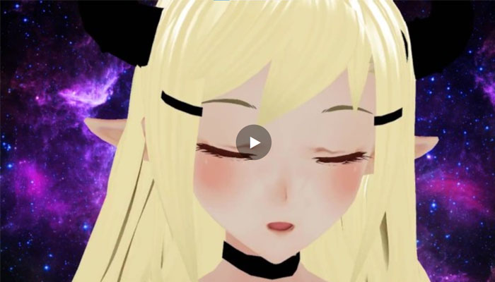 Blonde VTuber Stutters Giving JOI